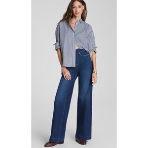 ‼️SPANX‼️Wide Leg Jeans, Small